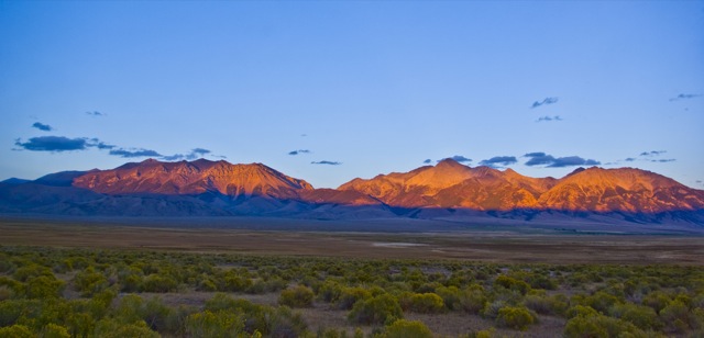Sunset on Mt Borah and Chilly Slough © Ken Cole