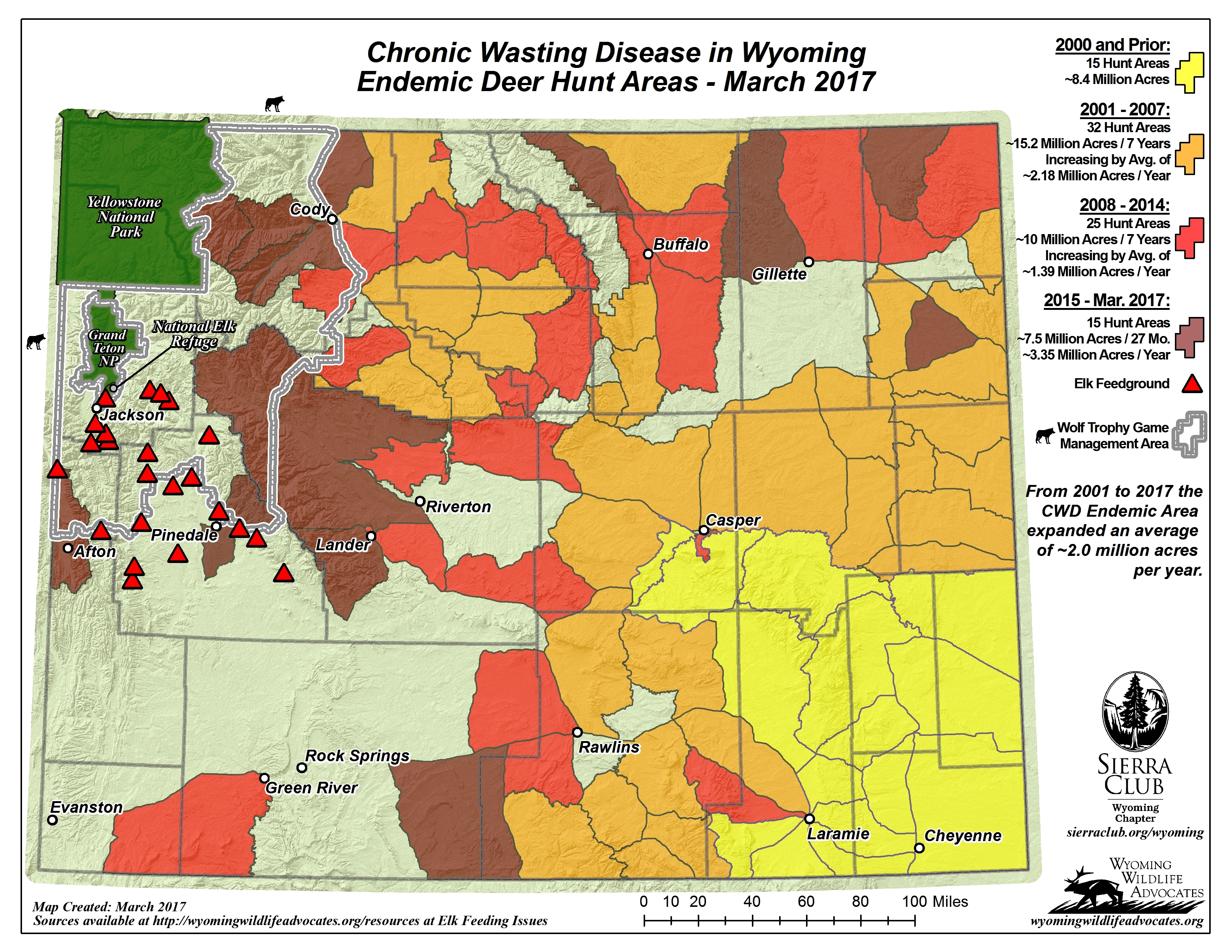 Press Release: Chronic Wasting Disease now in 21 of 23 Wyoming counties